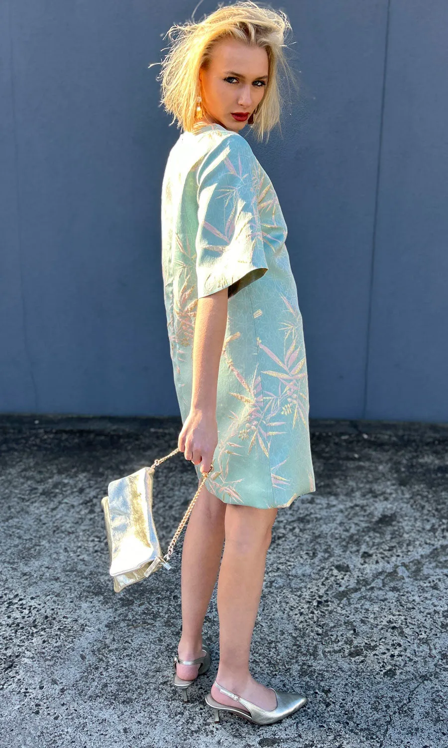 hoss Silk Sky Blue Phillipa Dress