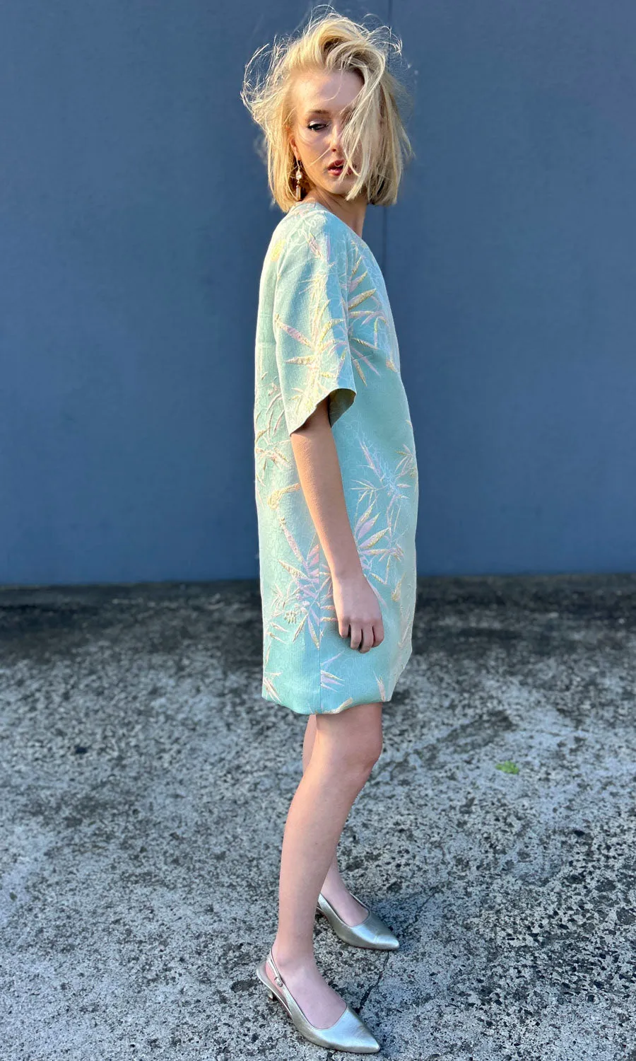 hoss Silk Sky Blue Phillipa Dress