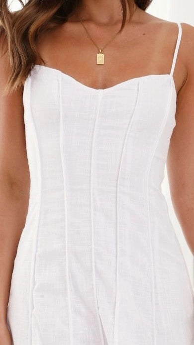 Ilenna Midi Dress - White