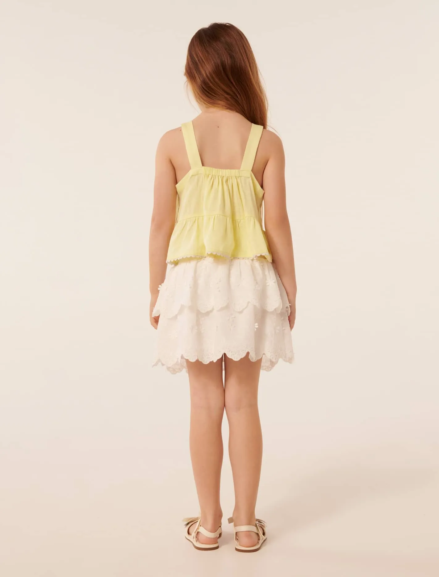 Jasmine Crop Girls Peplum Top