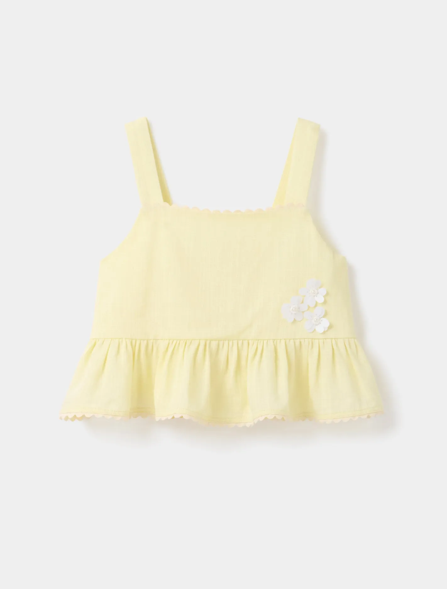Jasmine Crop Girls Peplum Top