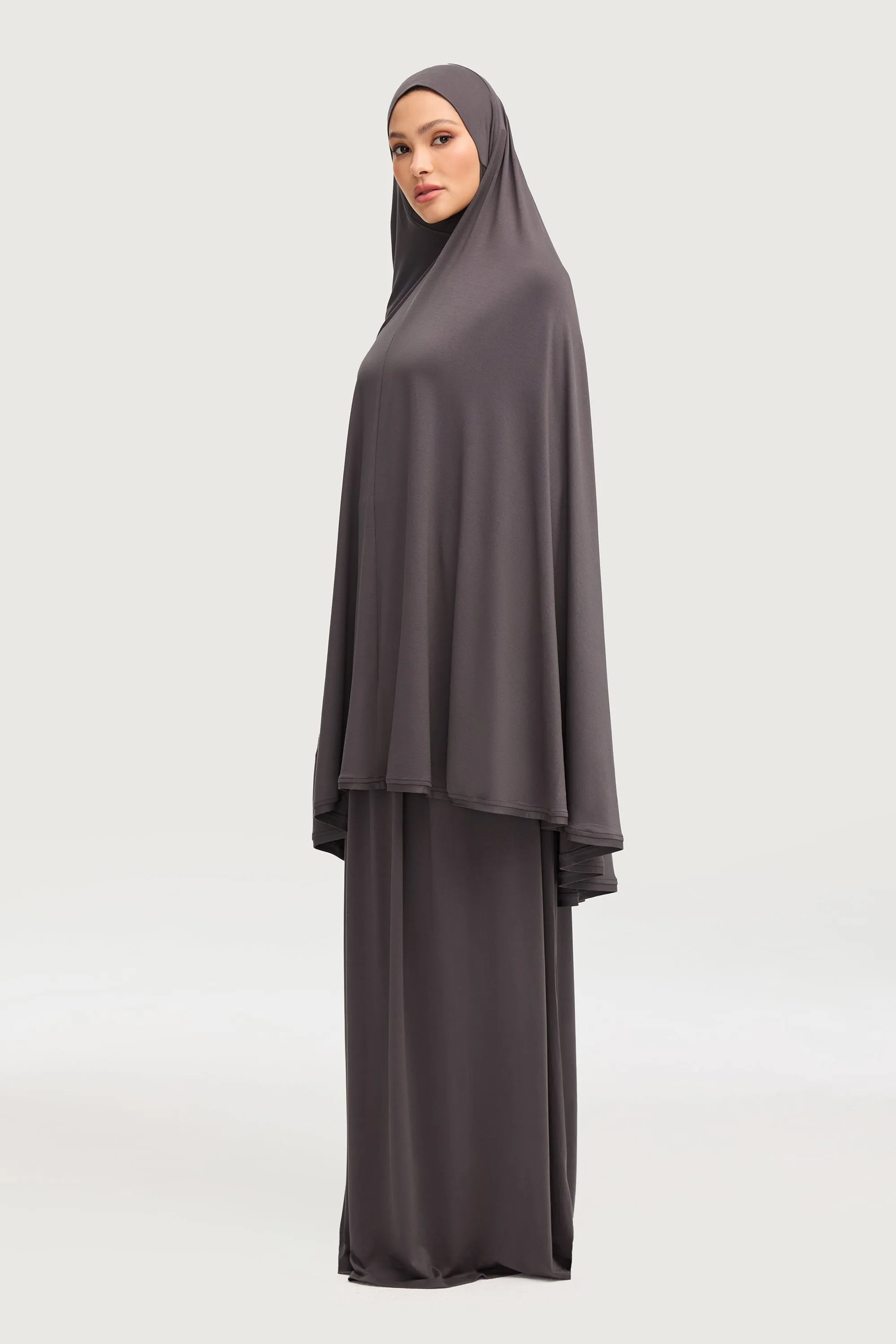 Jersey Cupro Two Piece Prayer Set - Iron