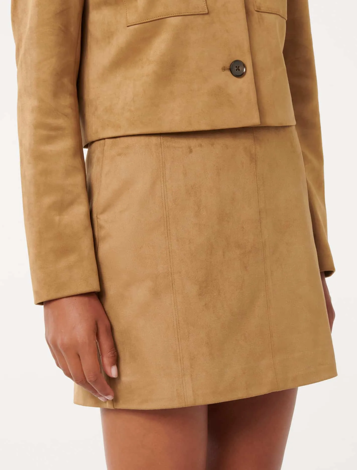Joslyn Vegan Suede Mini Skirt