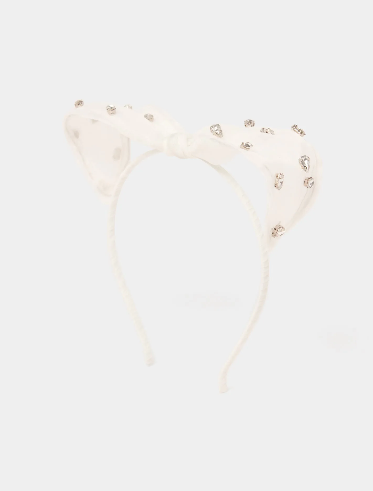 Katherine Organza Jewel Bow Headband