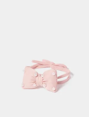 Lana Pearl Bow Hair Tie