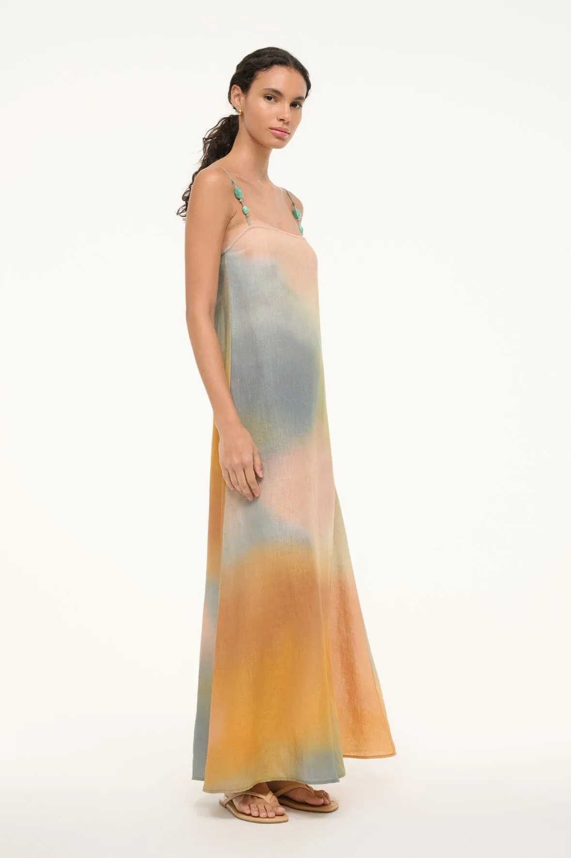 LAURA LINEN DRESS | PASTEL CLOUDS