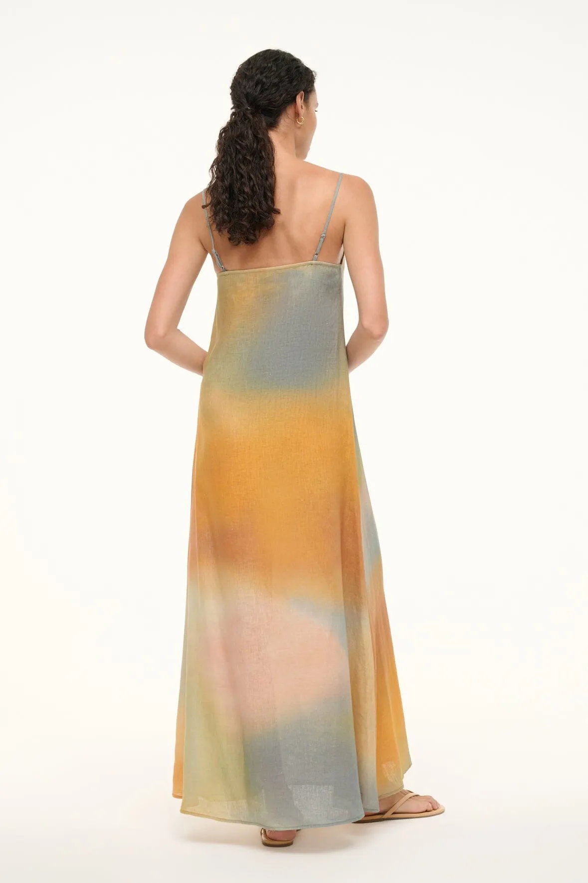 LAURA LINEN DRESS | PASTEL CLOUDS