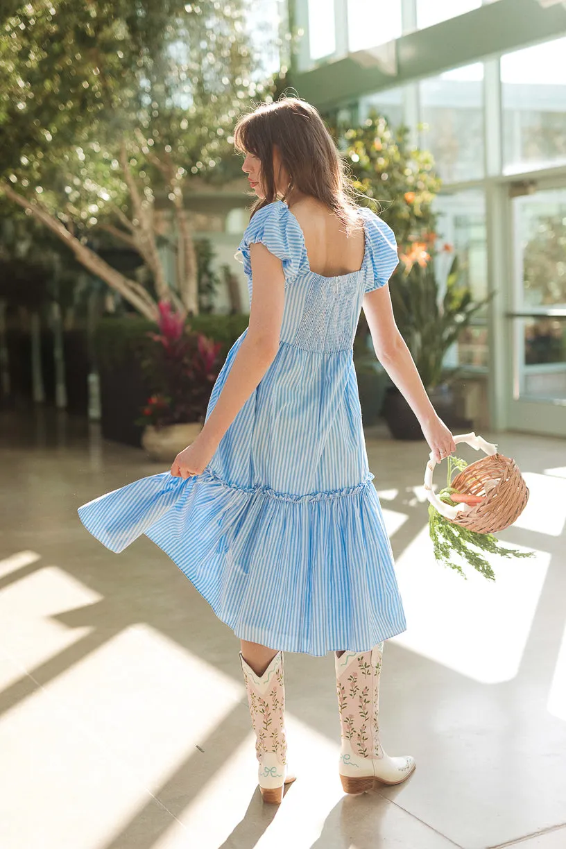 Leanna Dress in Blue - FINAL SALE