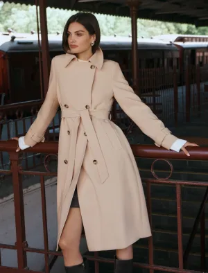 Leanne Crepe Trench Coat