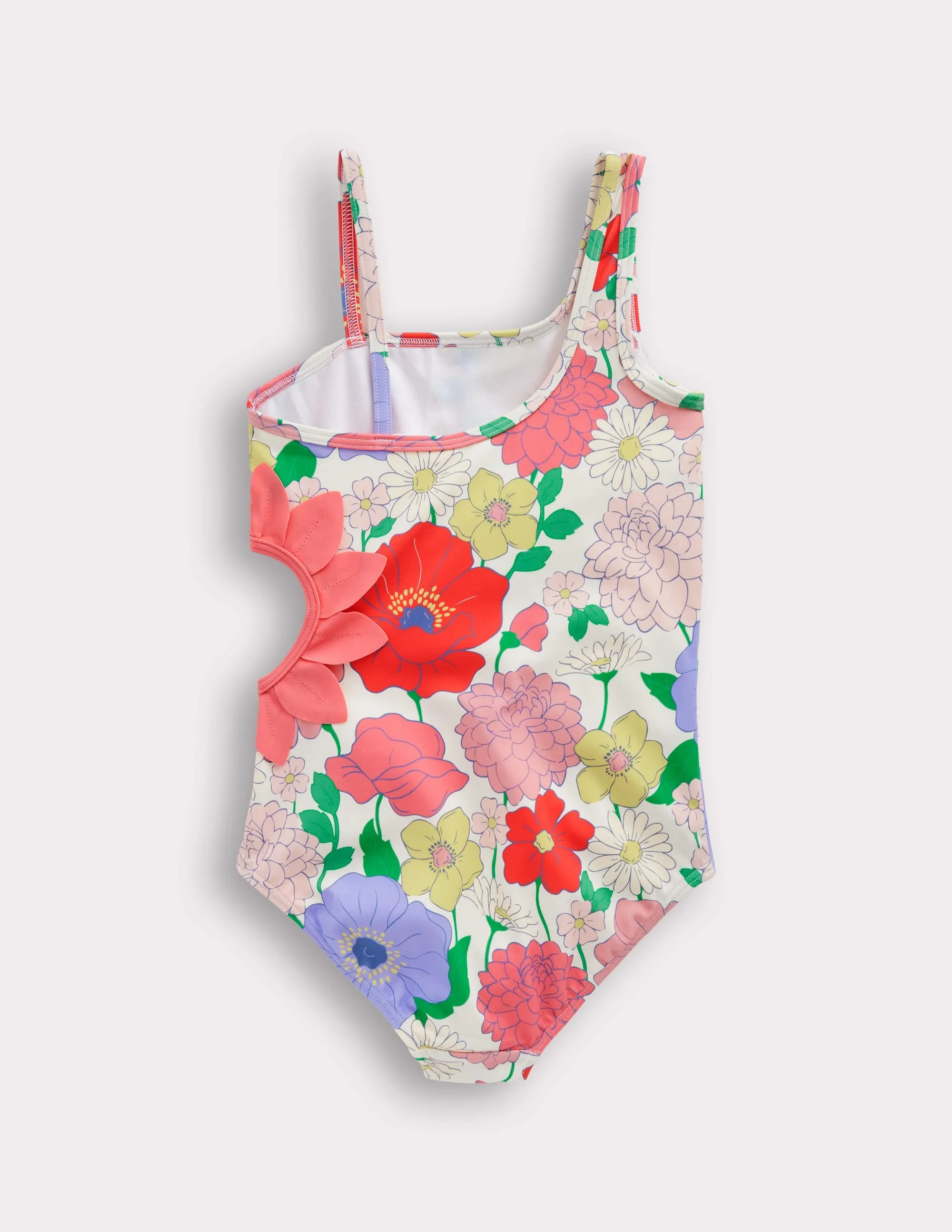 Lettice Cut Out Swimsuit-Multi Summer Garden