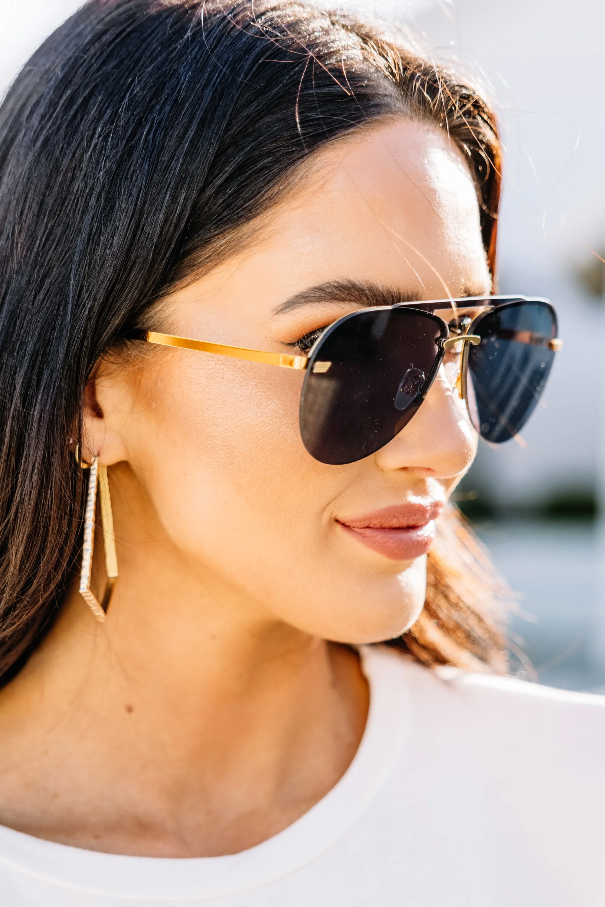 Living The Life Black Sunglasses