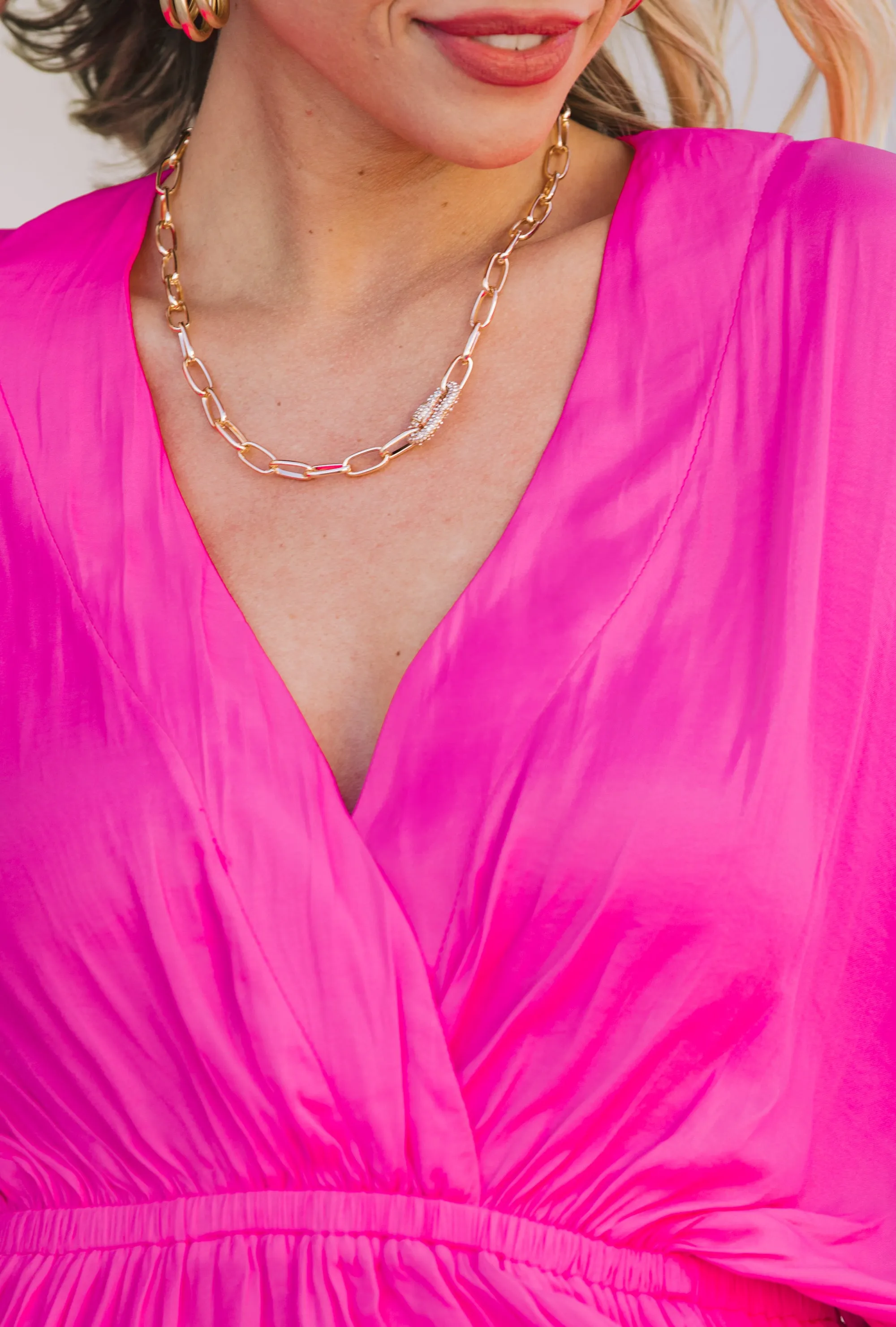 Looking For Excitement Gold Chain Necklace