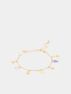 Mae Mini Flower Charm Bracelet