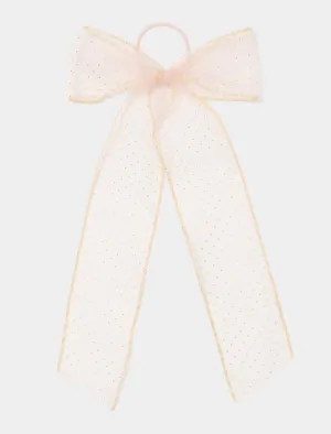 Mara Organza Spot Bow Hair Tie