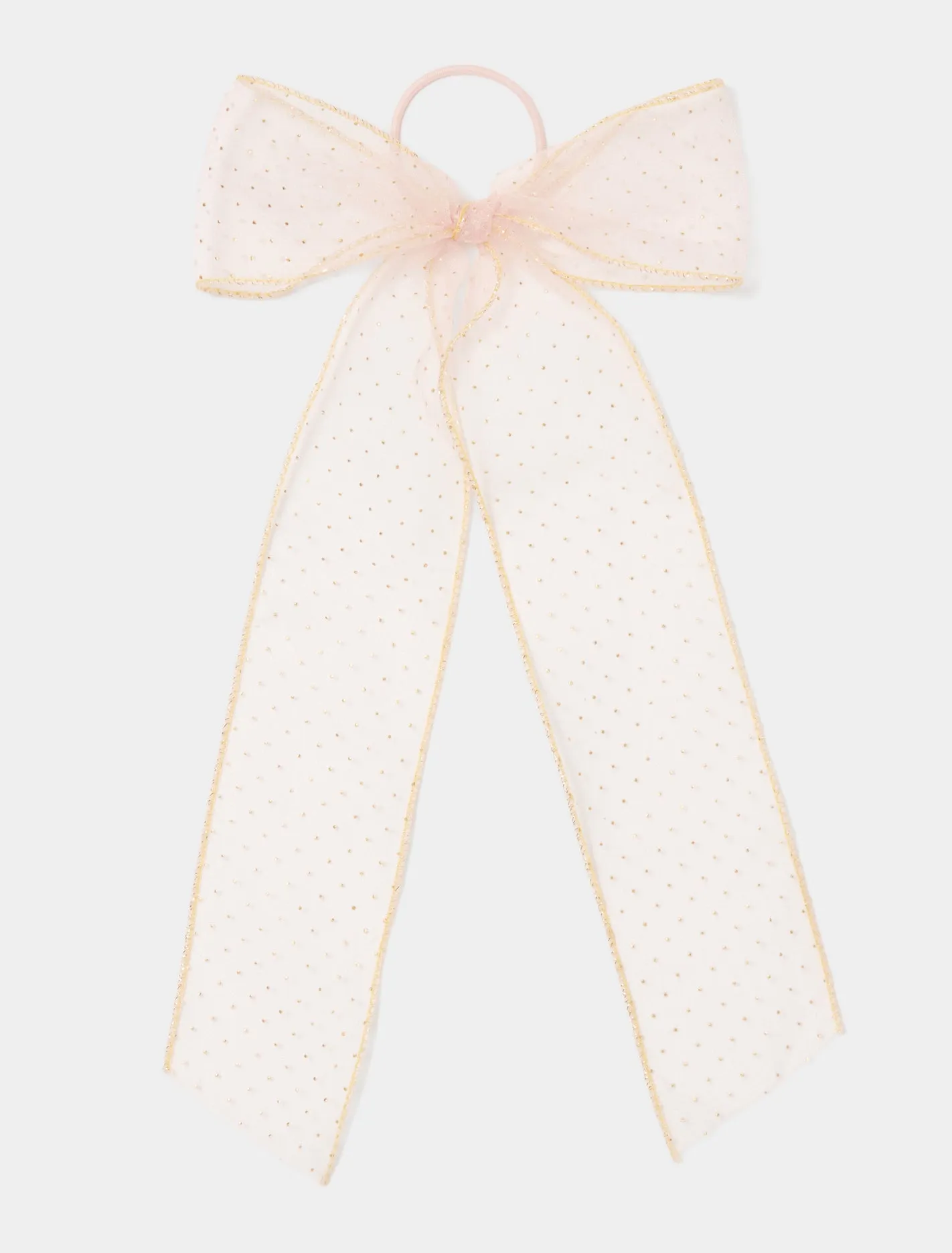 Mara Organza Spot Bow Hair Tie