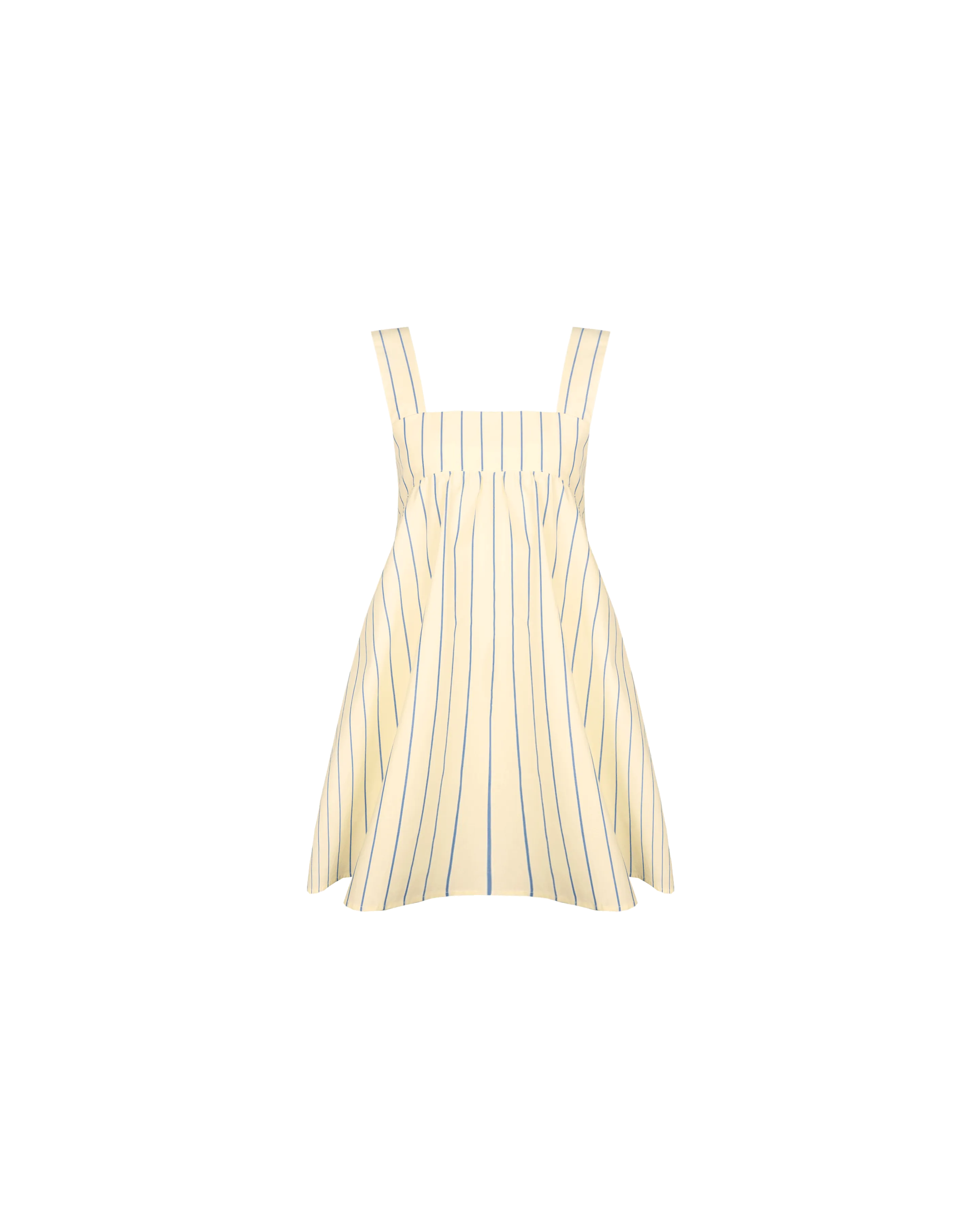 MARGIE TIE MINI DRESS BUTTER NAVY STRIPE