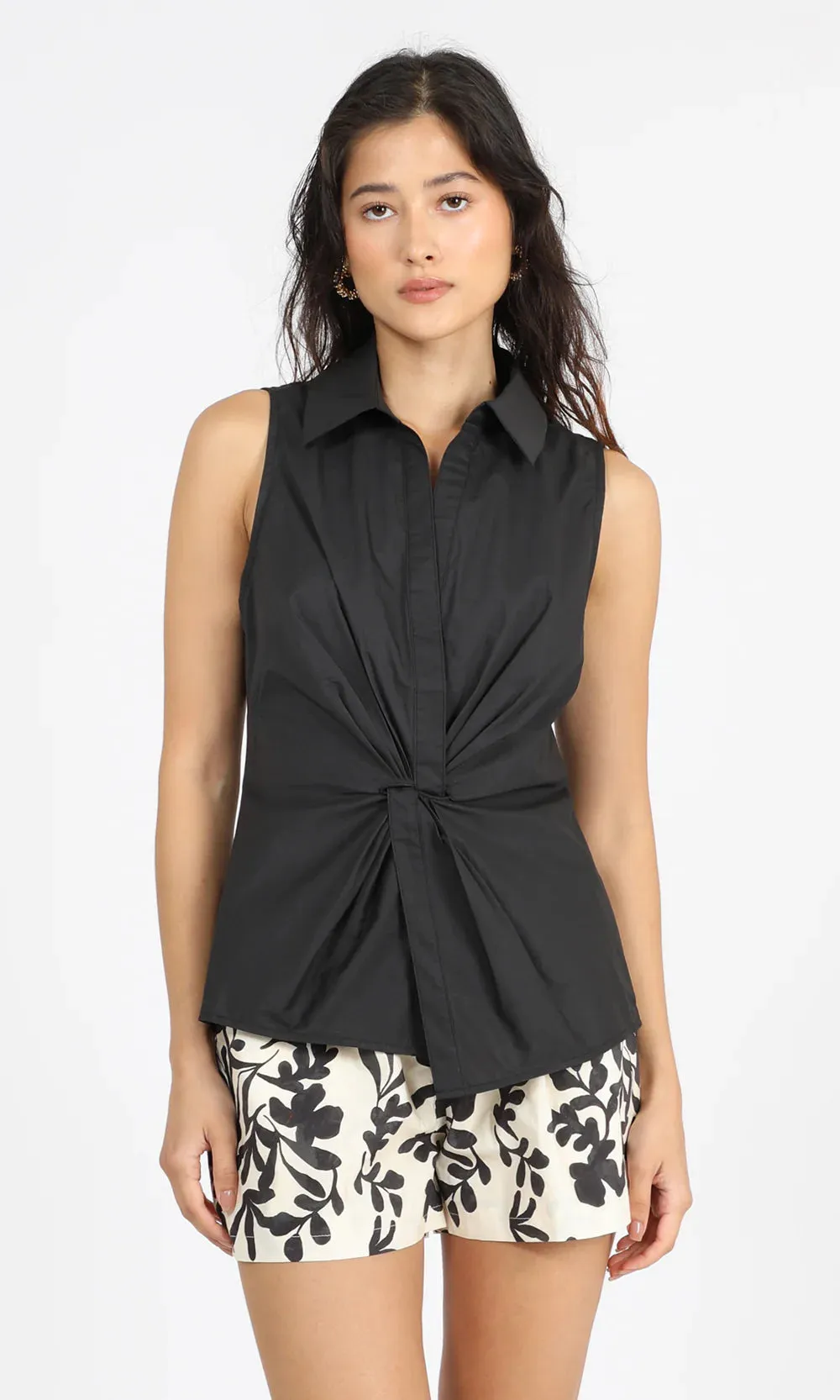 Mary Twist Front Shirt