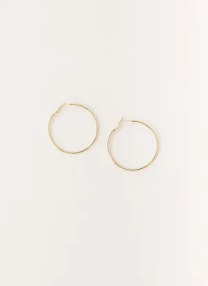 Maxxy Hoop Earrings - Gold