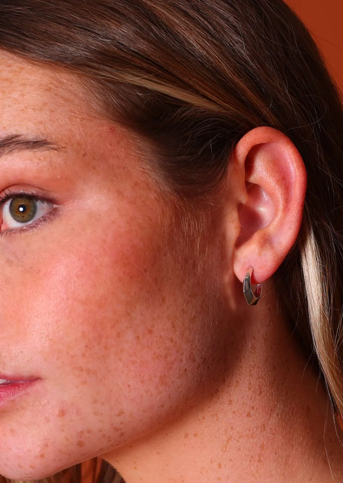 Modern Silver Hoop Earrings