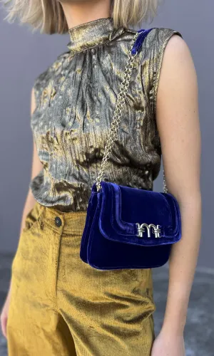 Momoni Mimi Flore Bag - Smooth Velvet Lavender Blue