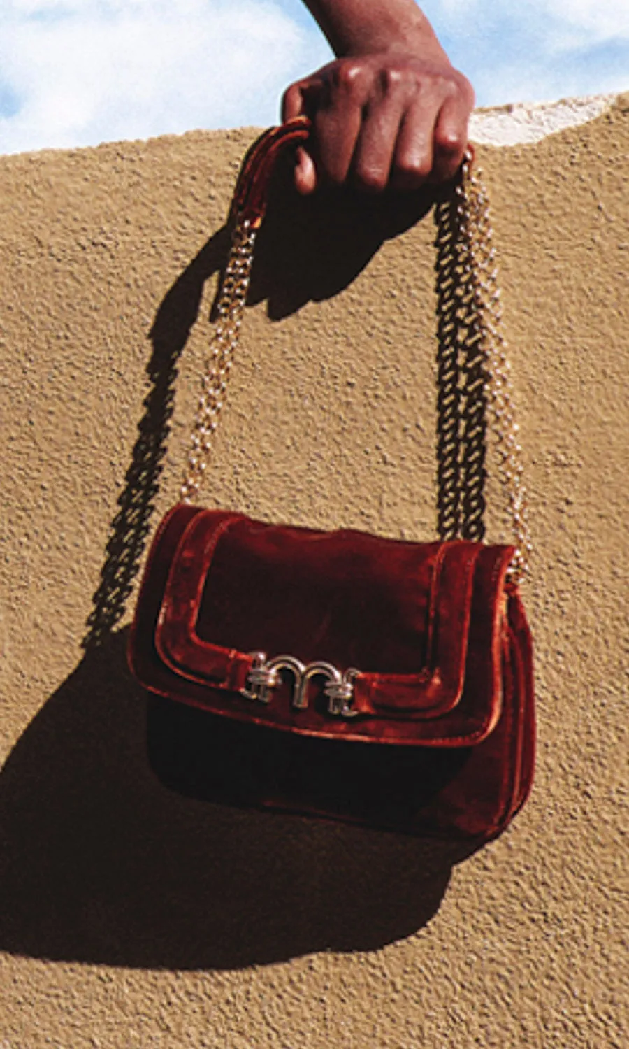 Momoni Mimi Flore Bag - Smooth Velvet Rust