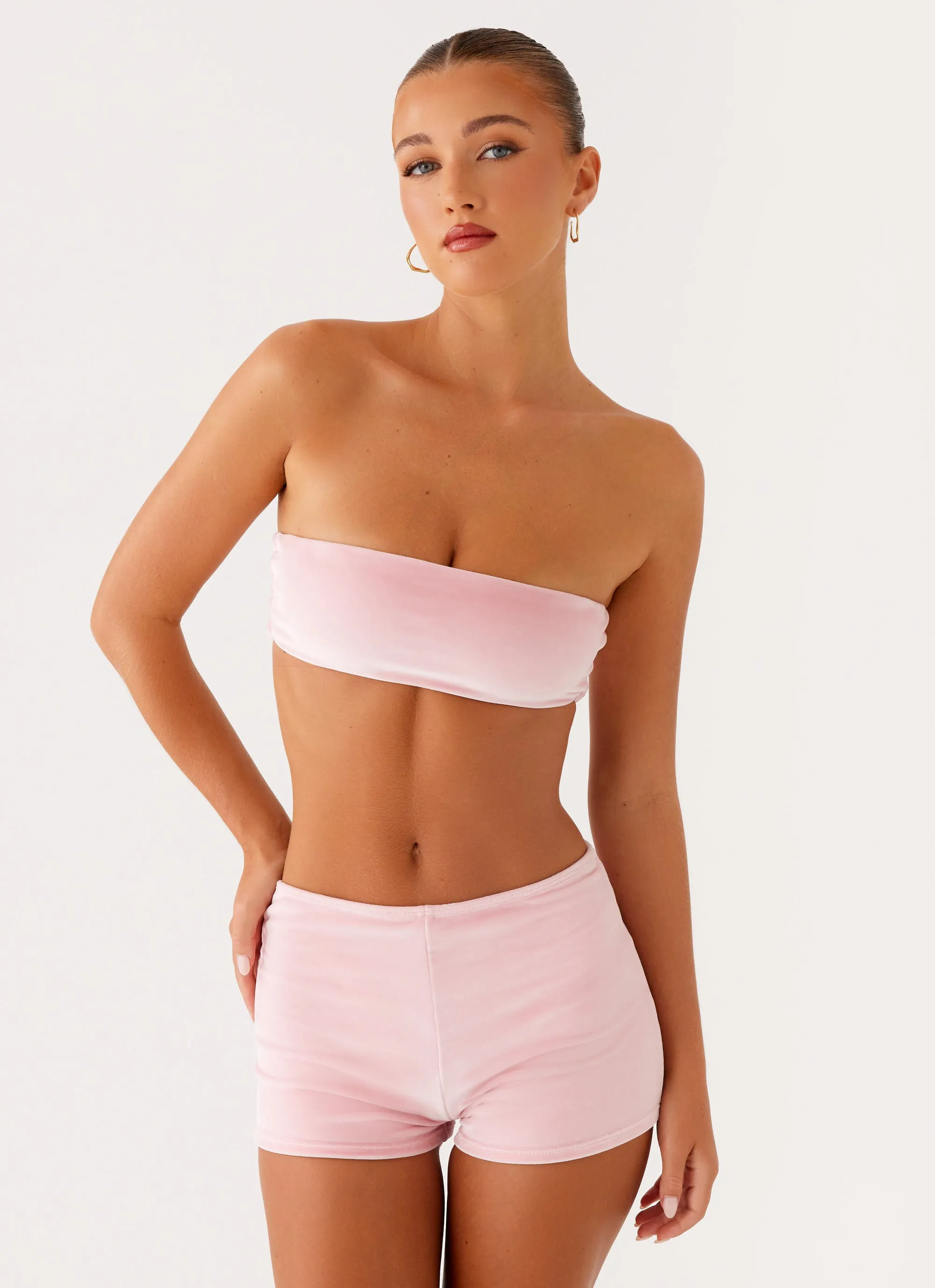 Natalina Bandequ Swim Top - Pink