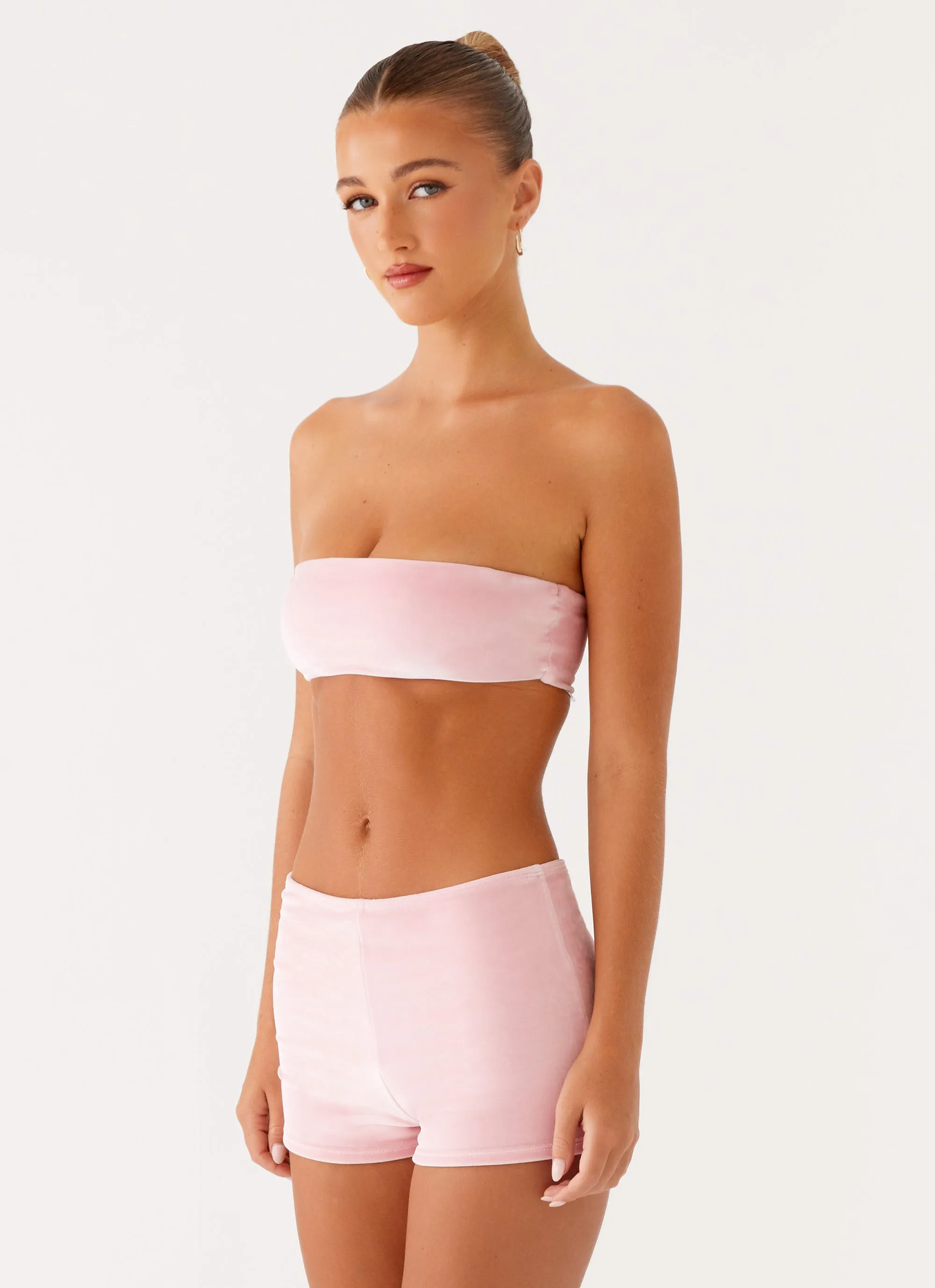 Natalina Bandequ Swim Top - Pink