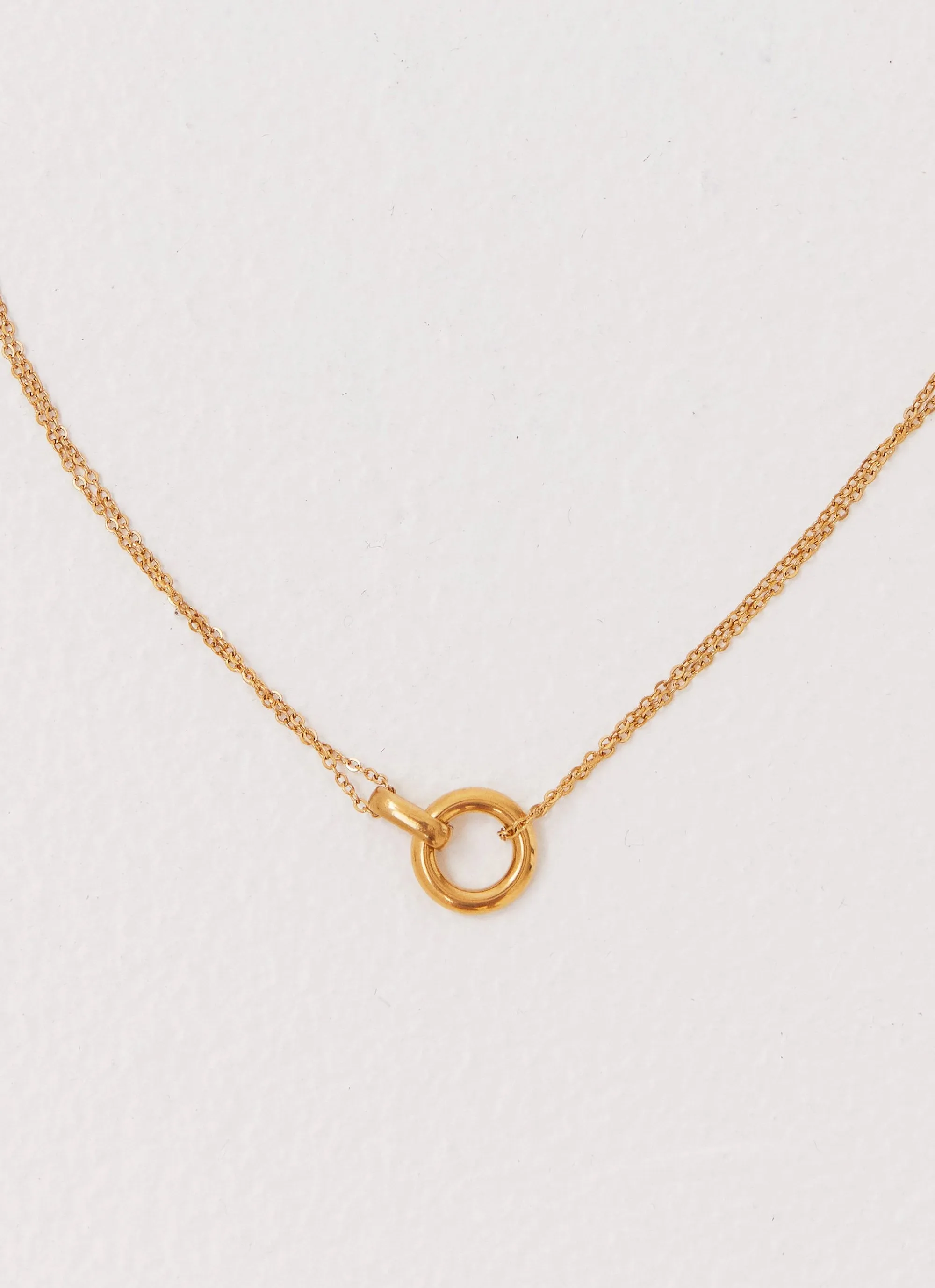 Nya Hoop Necklace - Gold