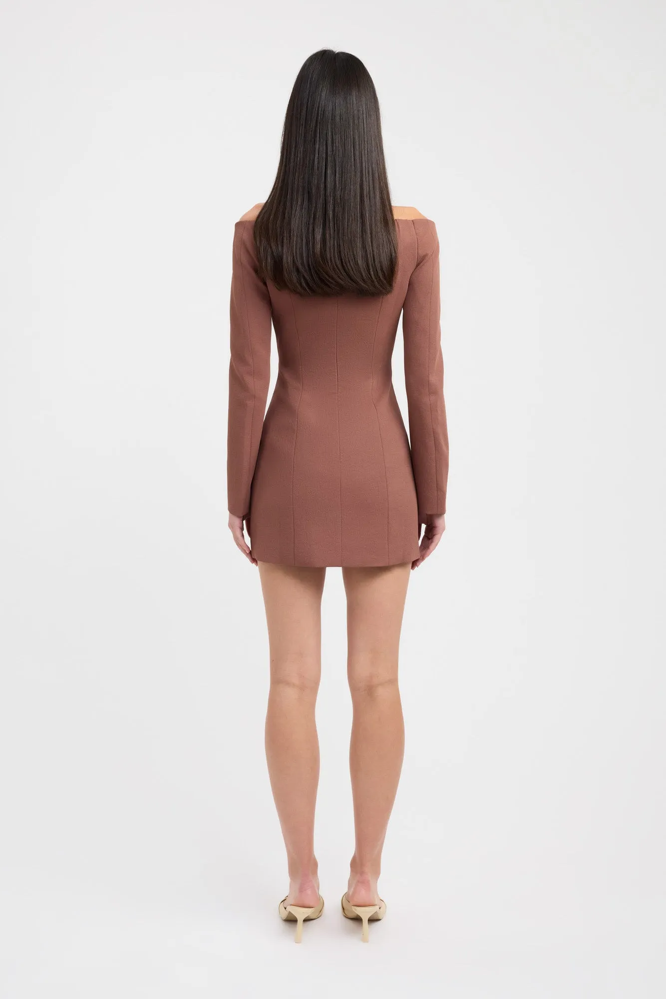 Oyster Long Sleeve Mini Dress