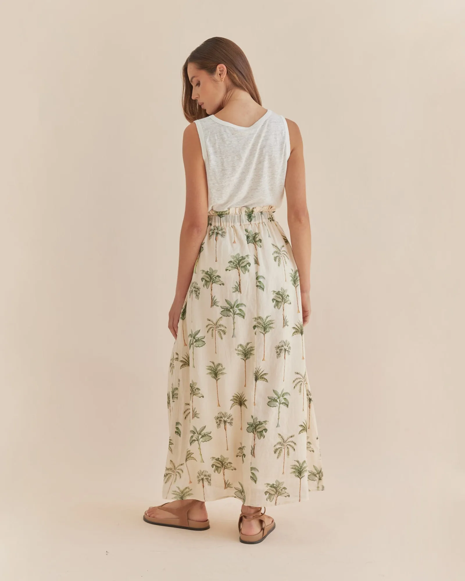 Palma Elasticated Maxi Skirt