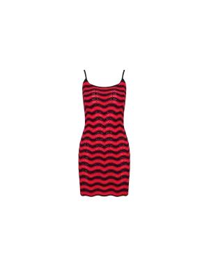 PARADISO MINI DRESS NAVY STRAWBERRY