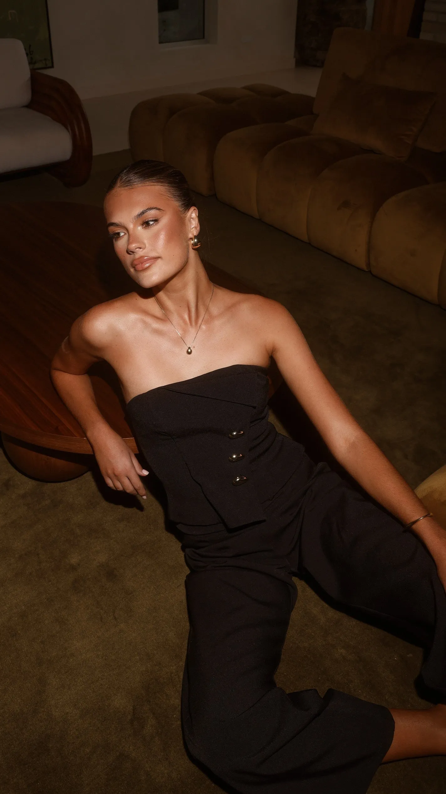 Payton Strapless Top - Black