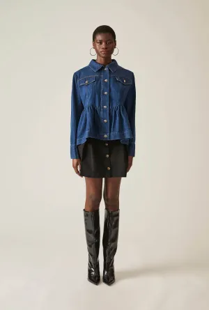 Peplum Denim Jacket