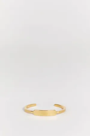 PORTER DYLAN TAG GOLD CUFF