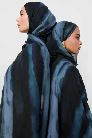 Printed Modal Hijab - Twilight Waves
