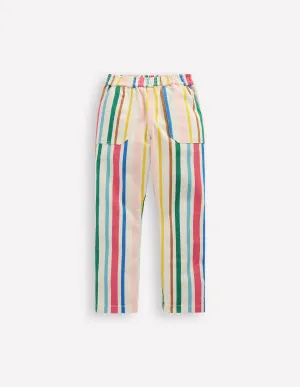 Pull-On Trouser-Rainbow Stripe