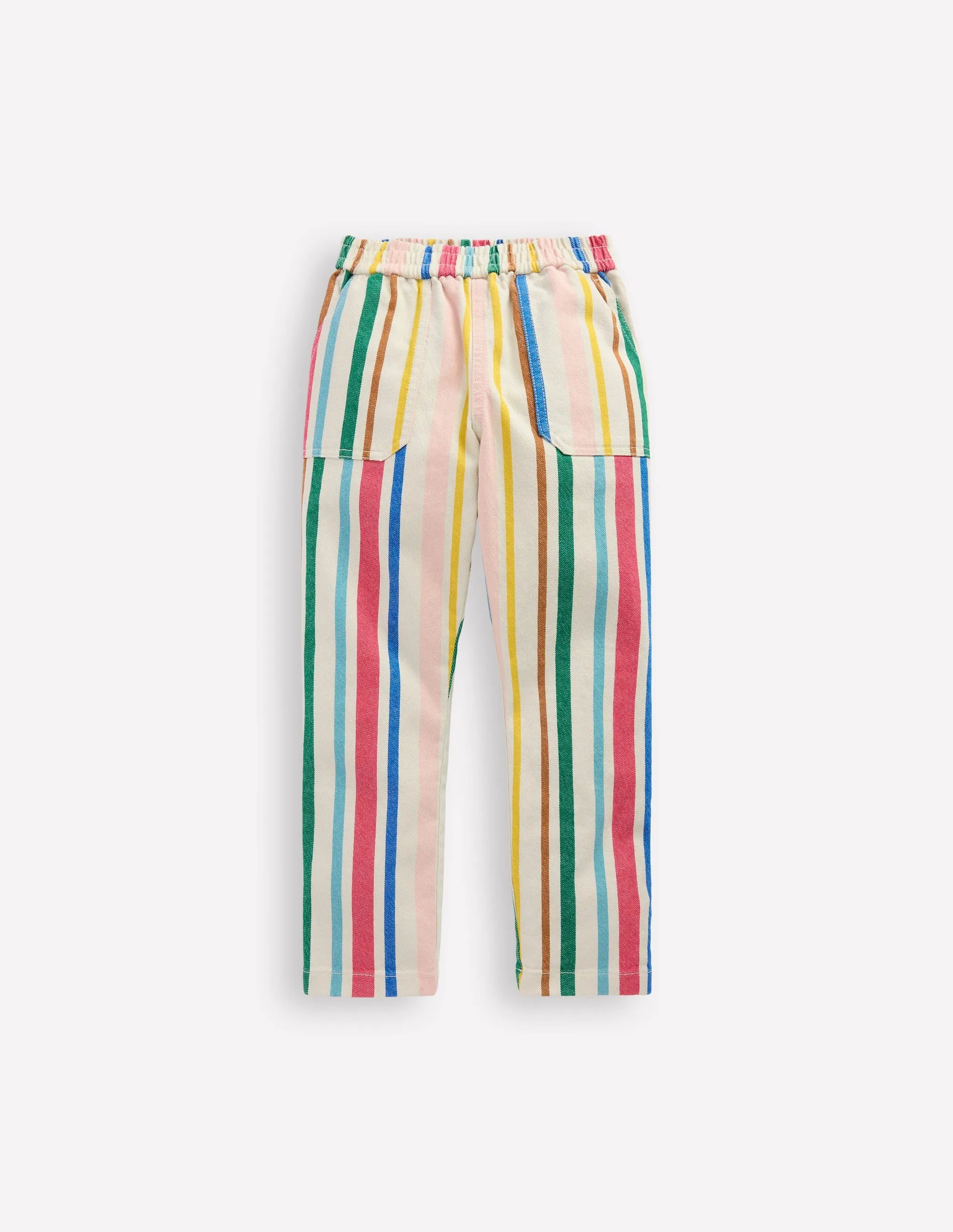 Pull-On Trouser-Rainbow Stripe