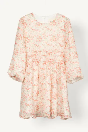 Randa Rouched Dress - Rose Floral (Girls)