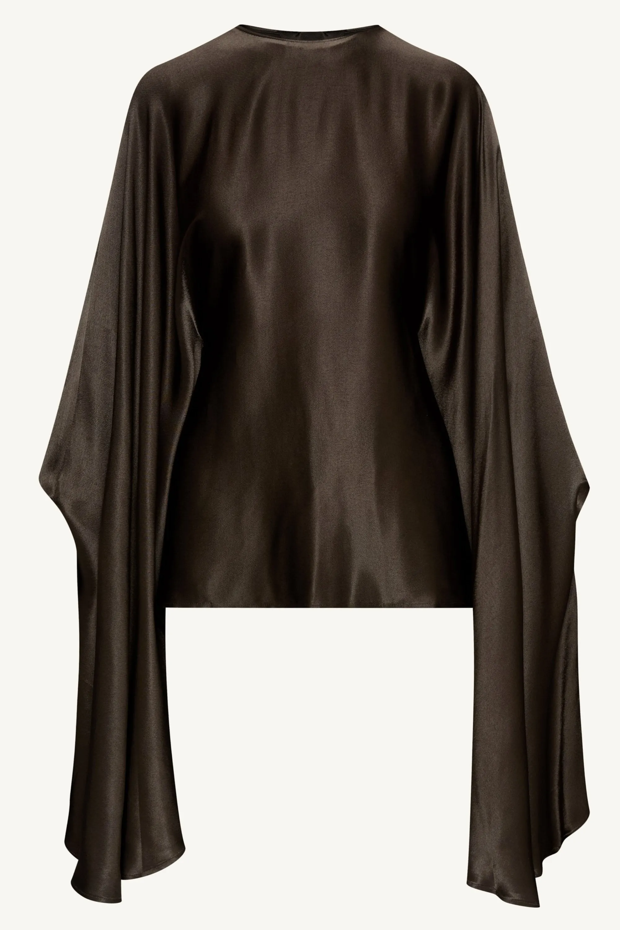 Razan Silk Inner Tie Top - Black Forest