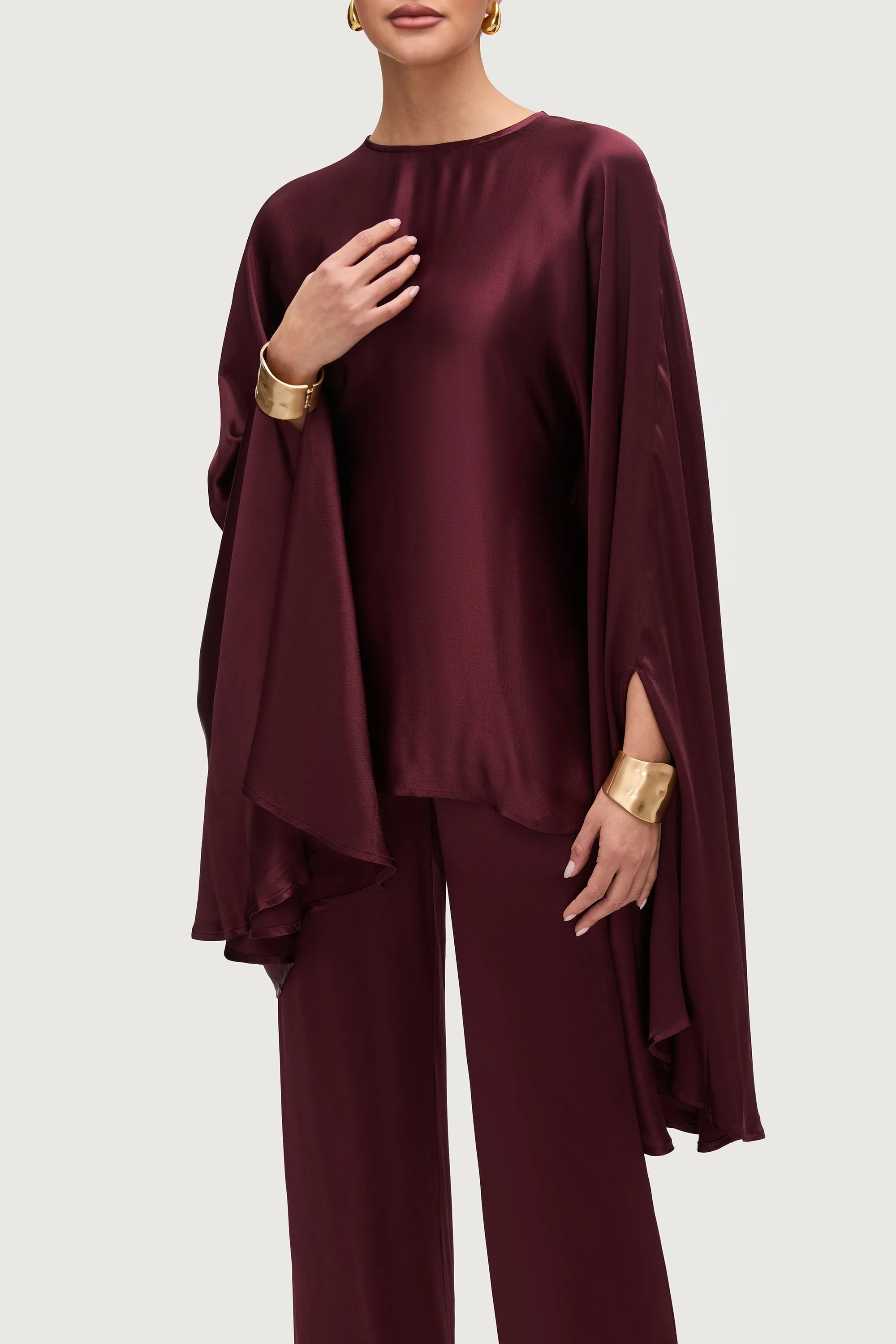 Razan Silk Inner Tie Top - Karaz