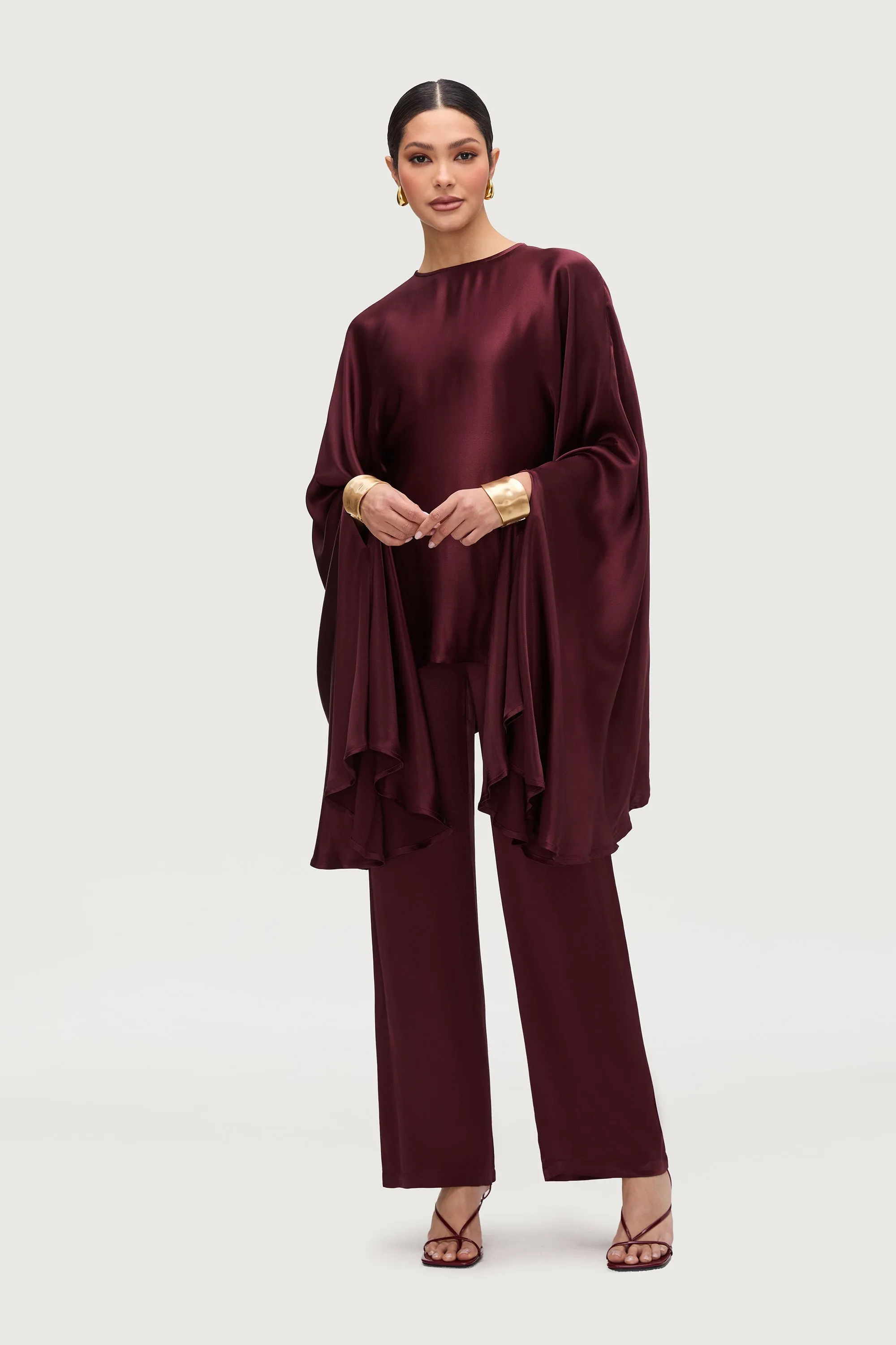 Razan Silk Inner Tie Top - Karaz