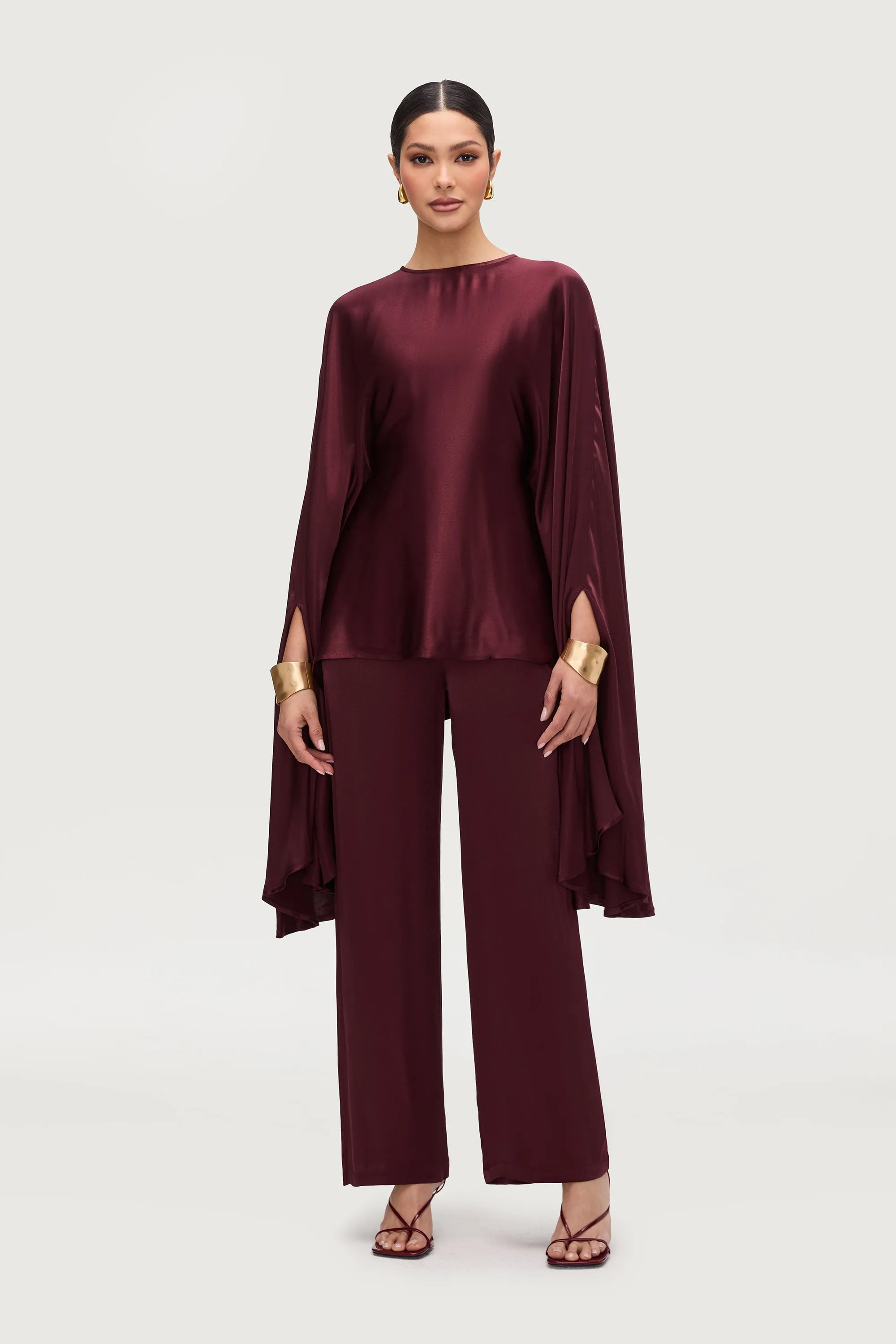 Razan Silk Inner Tie Top - Karaz