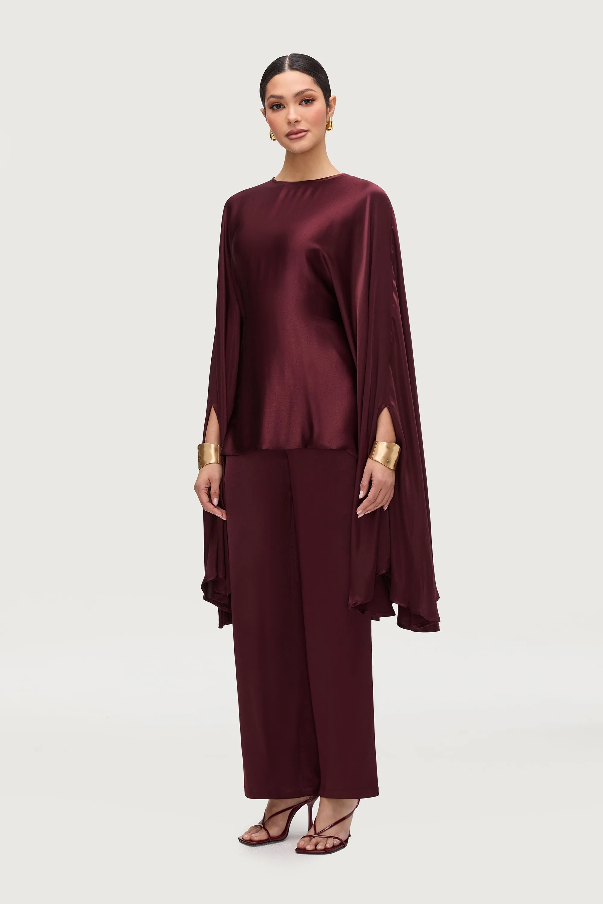 Razan Silk Inner Tie Top - Karaz