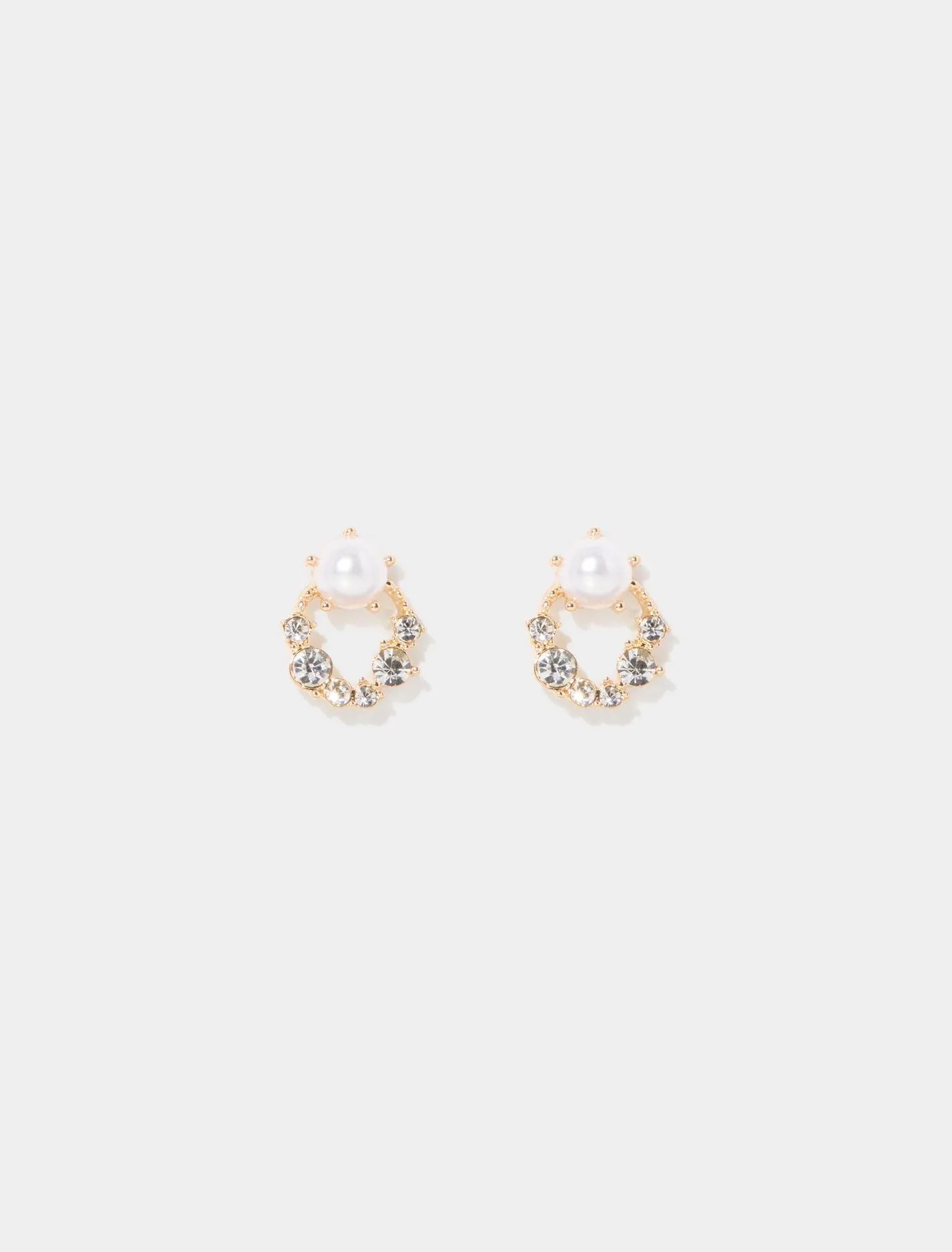 Rita Round Stone Earrings