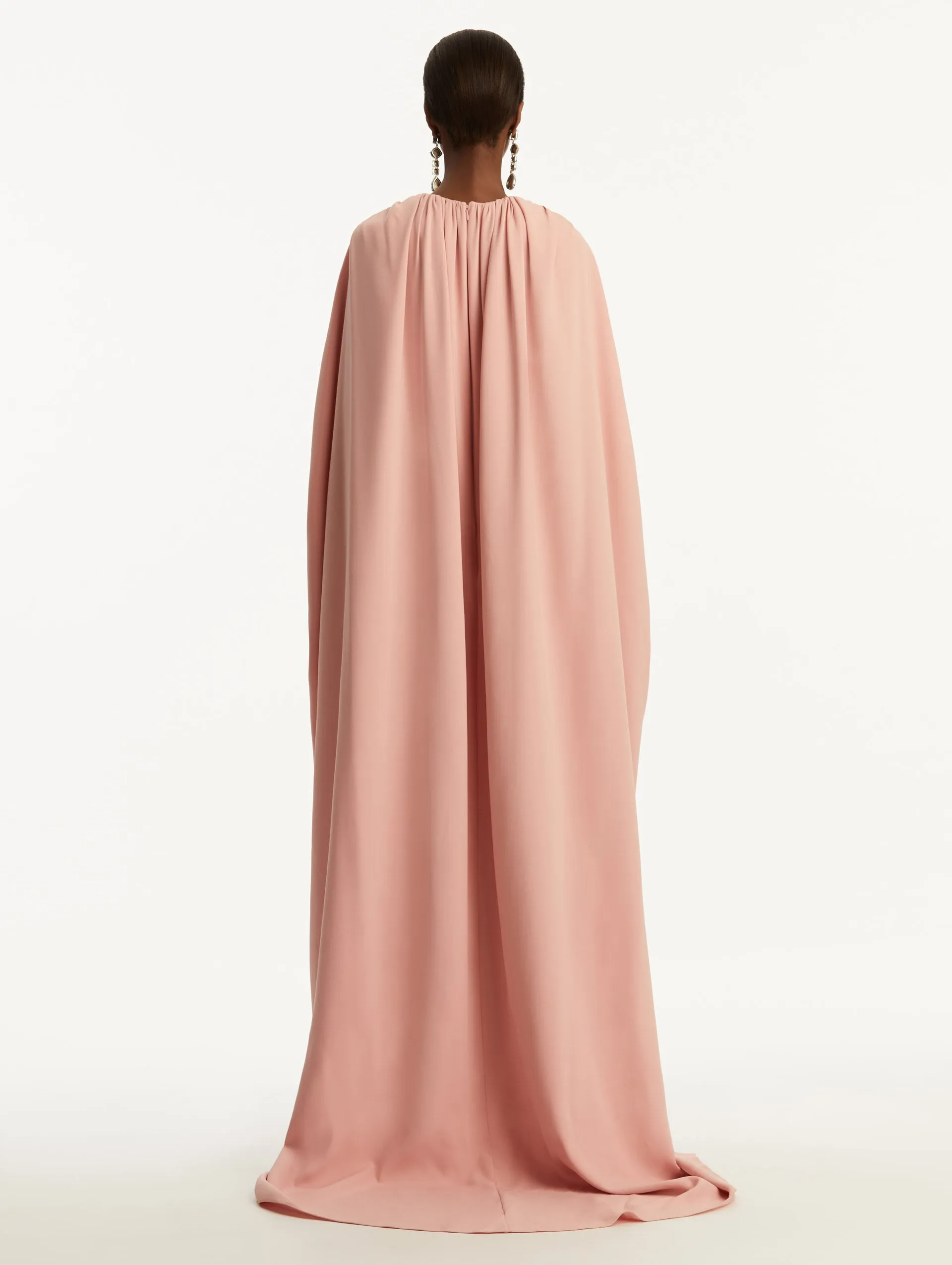 Rushed Shoulder Georgette Caftan