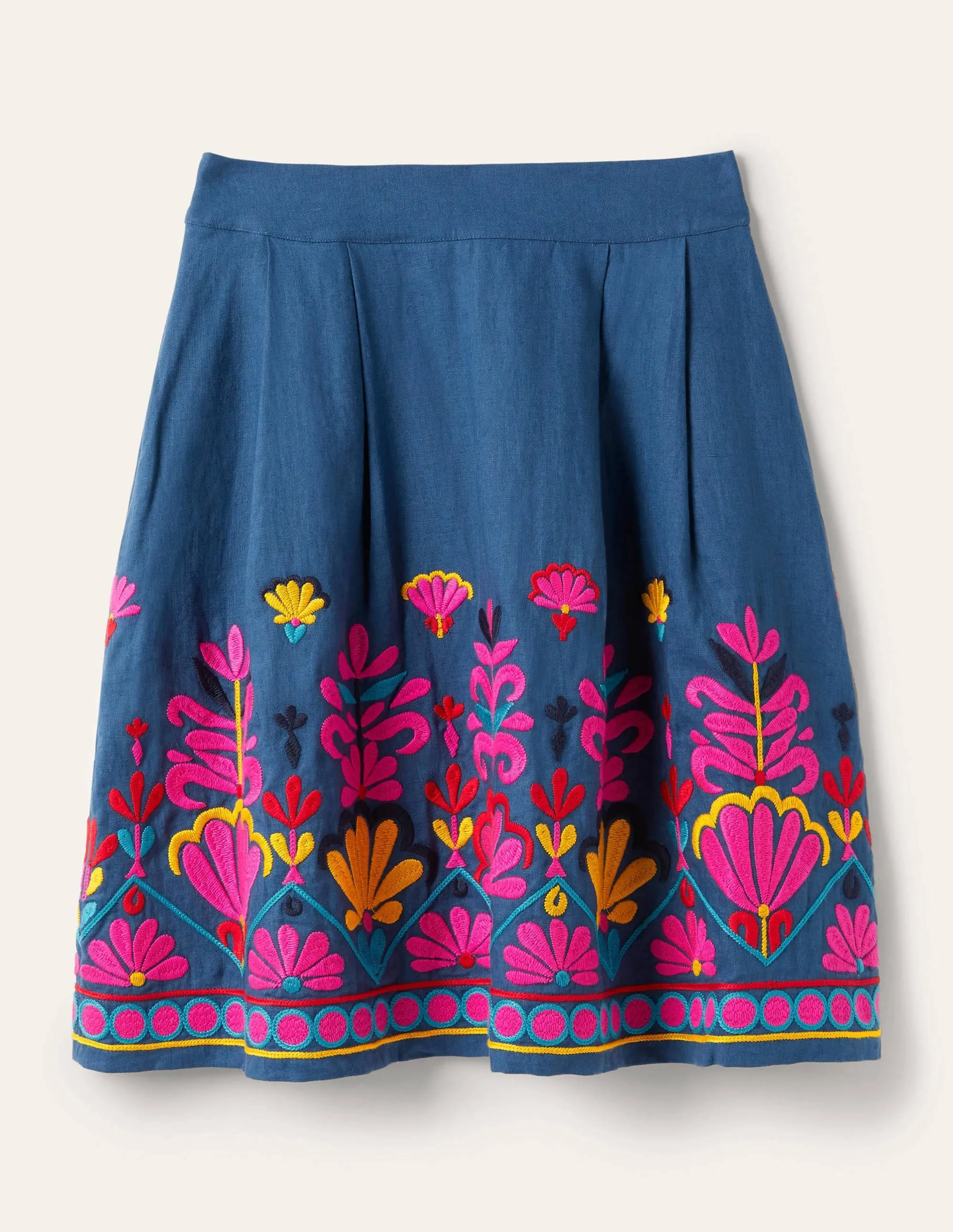 Sasha Embroidered Skirt-Aircraft