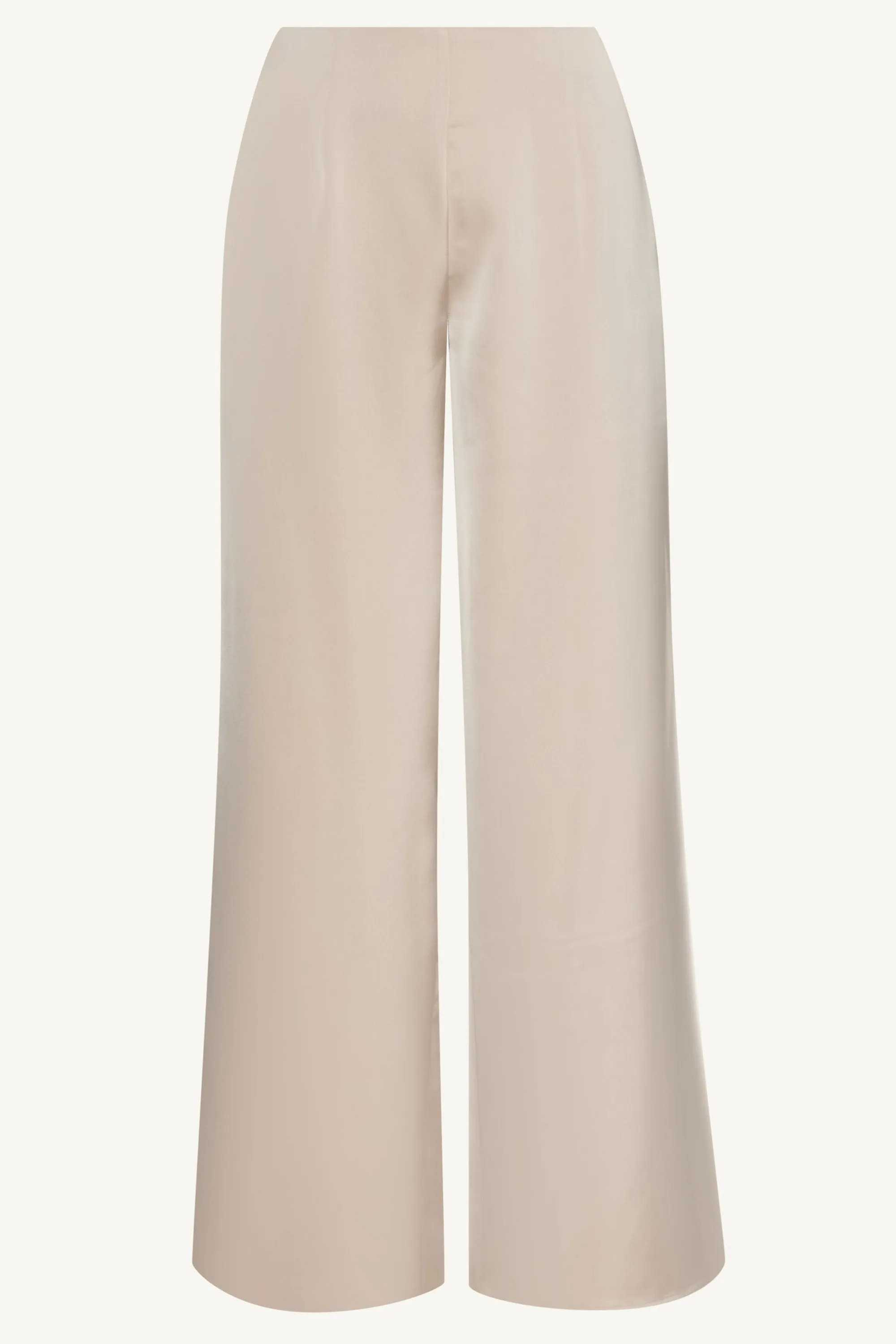 Satin Wide Leg Pants - Cloud