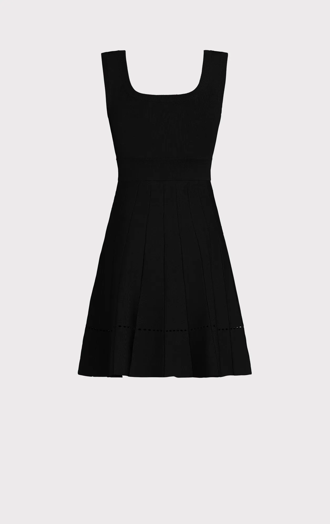 SCOOP NECK FIT AND FLARE MINI DRESS