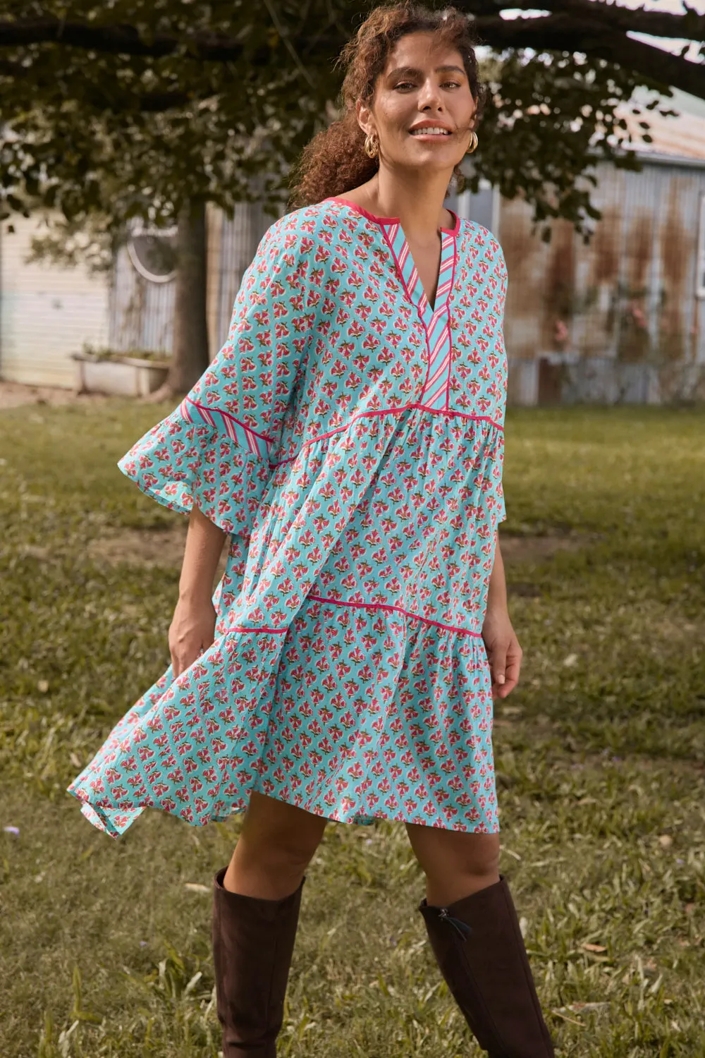 Scout Bell Sleeve Dress in Florence