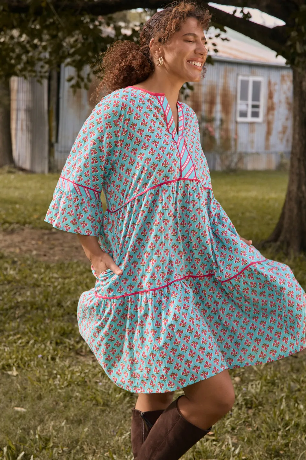 Scout Bell Sleeve Dress in Florence